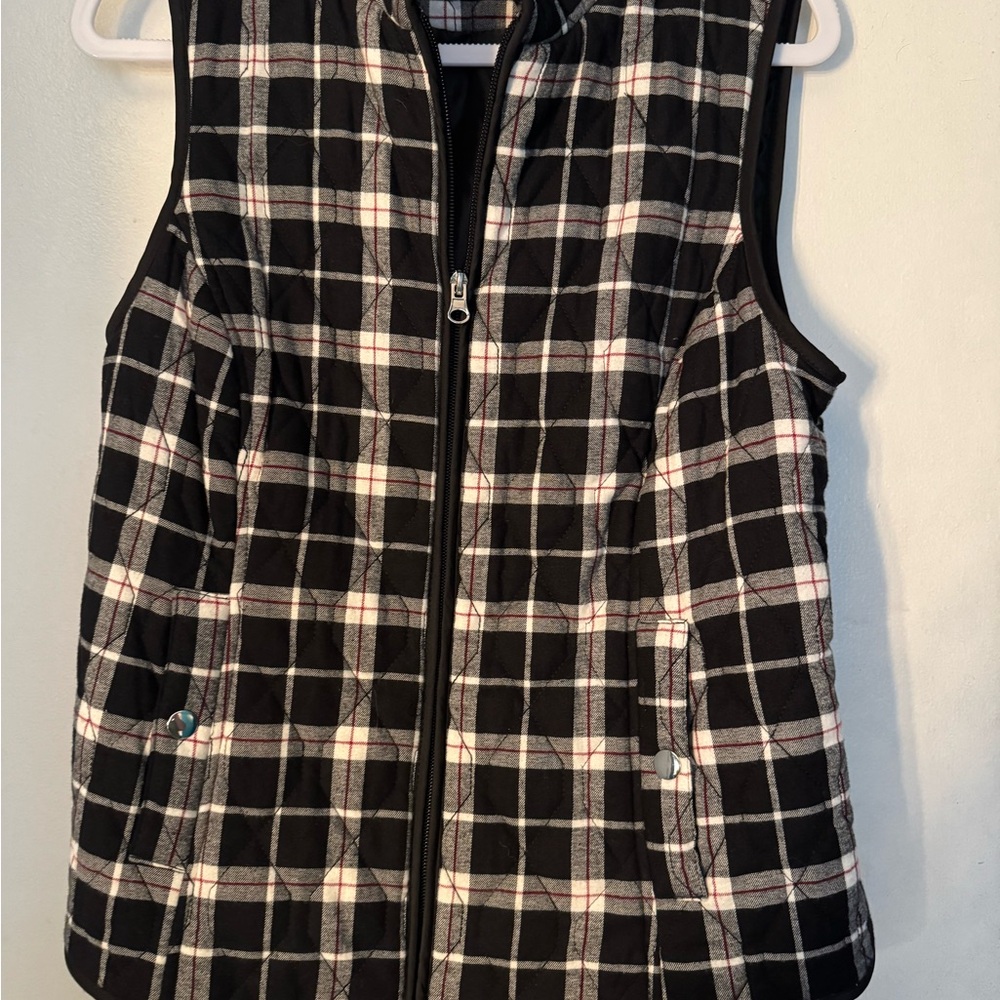Croft & Barrow Plaid Quilted Vest